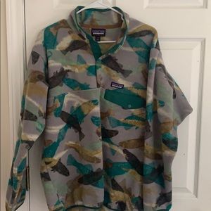 Men’s Patagonia Synchilla trout fish / M